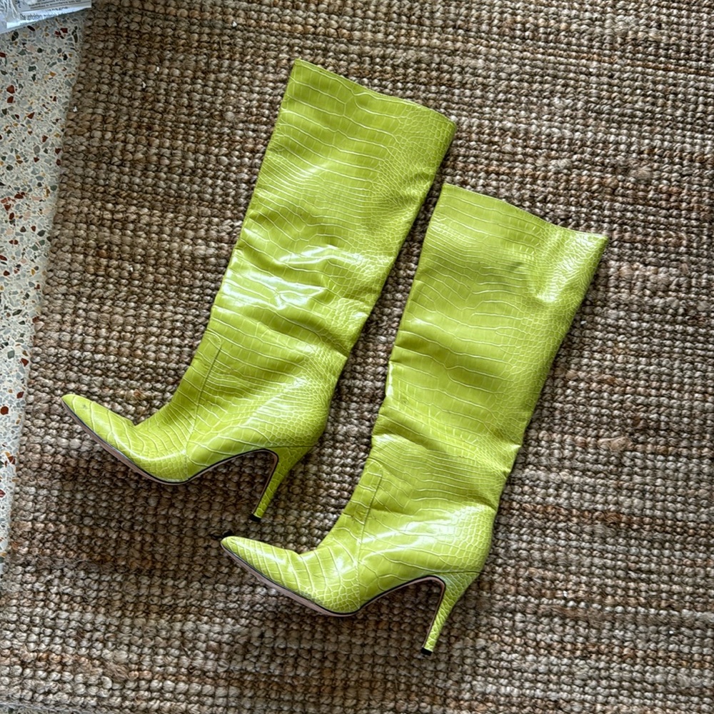Lime Green Boots